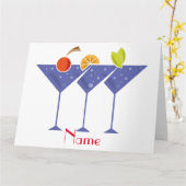 3 Martini Cocktails Thunder_Cove Kaart (Gele Bloem)