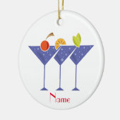 3 Martini Cocktails Thunder_Cove Keramisch Ornament (Links)