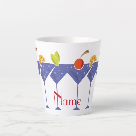 3 Martini Cocktails Thunder_Cove Latte Mok (Voorkant)