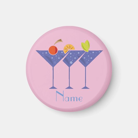 3 Martini Cocktails Thunder_Cove Magneet (Voorkant)