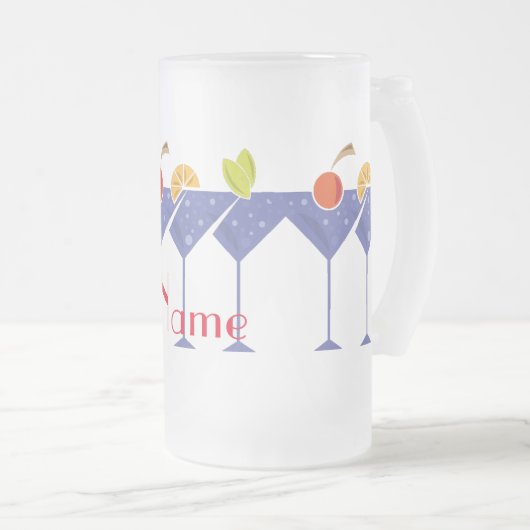 3 Martini Cocktails Thunder_Cove Matglas Bierpul (Voorkant rechts)