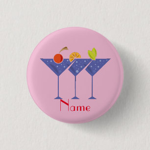 3 Martini Cocktails Thunder_Cove Ronde Button 3,2 Cm