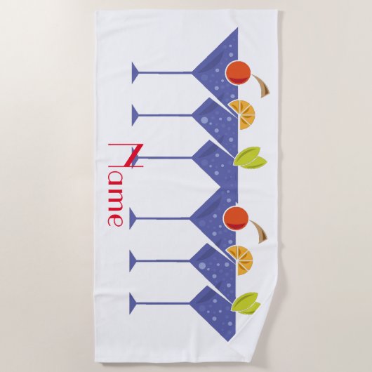 3 Martini Cocktails Thunder_Cove Strandlaken (Voorkant)