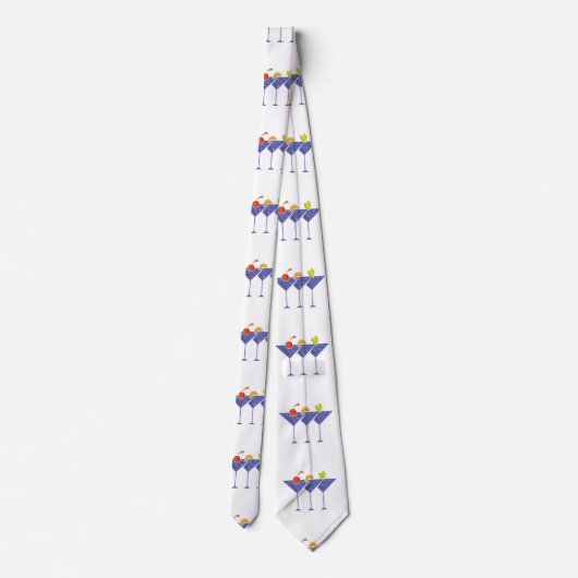 3 Martini Cocktails Thunder_Cove Stropdas (Achterkant)