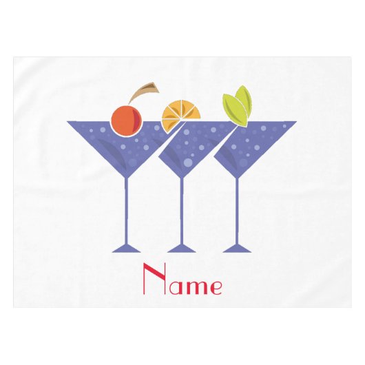 3 Martini Cocktails Thunder_Cove Tafelkleed (Voorkant (Horizontaal))