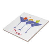 3 Martini Cocktails Thunder_Cove Tegeltje (Zijkant)