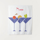 3 Martini Cocktails Thunder_Cove Wandkleed (Voorkant)