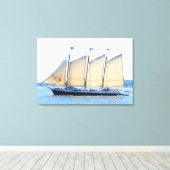 3 masted schoener verpakt canvas (Insitu (Houten vloer))