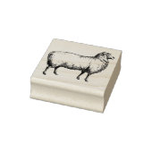 3 maten rubber stempel antiek afbeelding Schaap (Stempel)