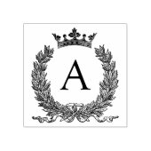 3 maten rubber stempel Monogram Initiaal Letter A (Afrduk)