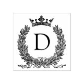 3 maten rubber stempel Monogram Initiaal Letter D (Afrduk)