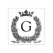 3 maten rubber stempel Monogram Initiaal Letter G (Afrduk)