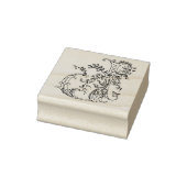 3 maten rubber stempel Monogram Initiaal Letter J (Stempel)