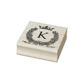 3 maten rubber stempel Monogram Initiaal Letter K (Stempel)