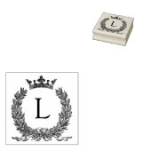 3 maten rubber stempel Monogram Initiaal Letter L (Gestempeld)