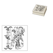 3 maten rubber stempel Monogram Initiaal Letter M (Gestempeld)