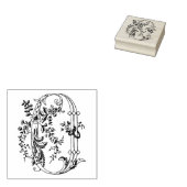 3 maten rubber stempel Monogram Initiaal Letter O (Gestempeld)