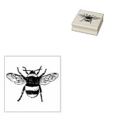 3 maten rubberen stempel met afbeelding Bumblebee (Gestempeld)