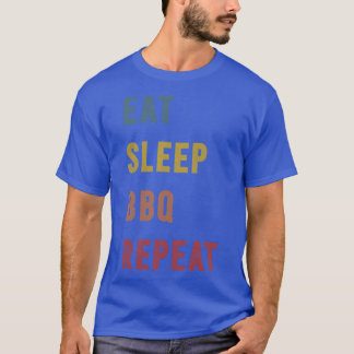 3 MB cadeau Eat Sleep BBQ Herhalen T-shirt