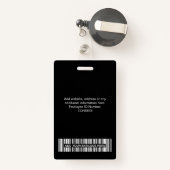 3 Meerdere Logos Werknemer Foto, streepjescode, na Badge (Achterkant met intrekbare)