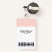 3 Meerdere Logos Werknemer Foto, streepjescode, na Badge (Achterkant met intrekbare)