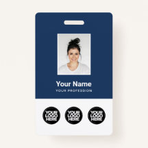 3 Meerdere Logos Werknemer Foto, streepjescode, na