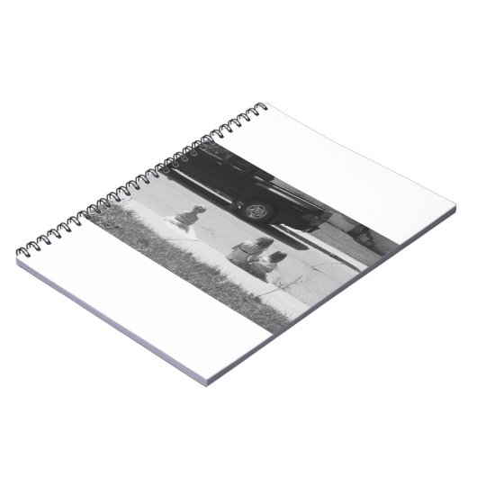 3 Meisjes en een Kat Spiraal Foto Notitieboek (Linkerzijde)