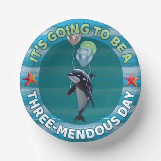 3-mendous Baby Orka Papieren Kom (Voorkant)