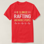 3 Mensen bij Rafting T-shirt (Design voorkant)