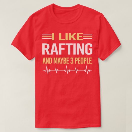 3 Mensen bij Rafting T-shirt (Design voorkant)