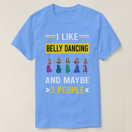 3 Mensen buikdansen Bellydance Bellydanci T-shirt (Design voorkant)