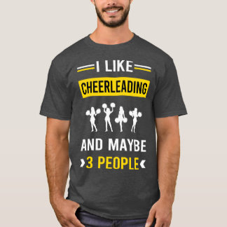 3 Mensen Cheerleading Cheerleader T-shirt