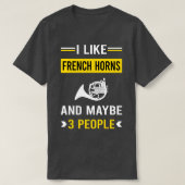 3 Mensen Franse Hoorn TShirt (Design voorkant)