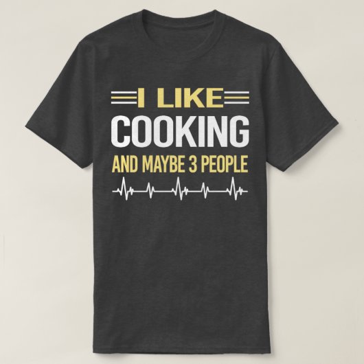 3 Mensen koken T-shirt (Design voorkant)