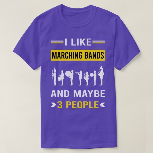 3 Mensen Marching Band T-shirt (Design voorkant)