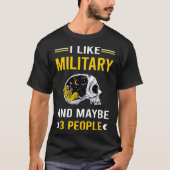 3 mensen militair t-shirt (Voorkant)
