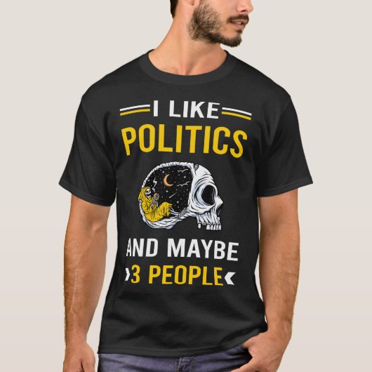 3 Mensen Politiek T-shirt (Voorkant)