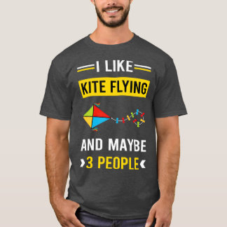 3 mensen vlieger vliegers t-shirt