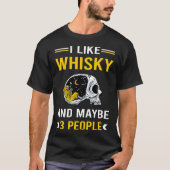 3 Mensen Whisky Whiskey Proeven T-shirt (Voorkant)