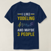 3 Mensen Yodeling Yodel T-shirt (Design voorkant)