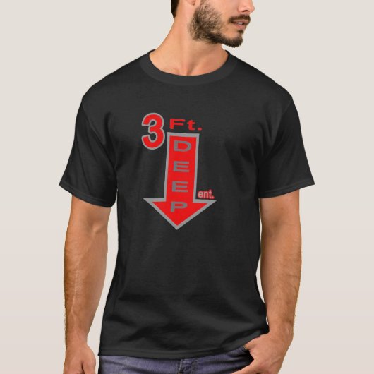 3 meter diep entertainment t-shirt (Voorkant)