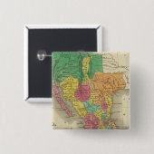 3 Mexico Vierkante Button 5,1 Cm (Voorkant /achterkant)