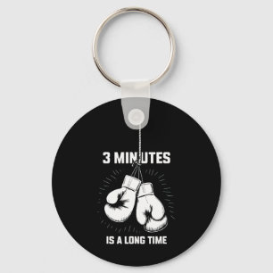 3 Minuten Is Een Lange Tijd Boksen Funny Kickbokse Sleutelhanger