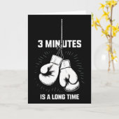 3 Minuten Is Een Lange Tijd Boksen Grappig Kickbok Kaart (Gele Bloem)