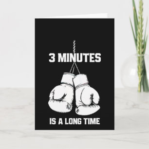 3 Minuten Is Een Lange Tijd Grappige Boksen Kickbo Kaart