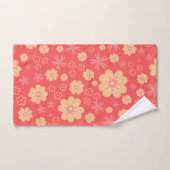 3 Mix kerstkleuren Floral Pattern Bad Handdoek (Handdoek)