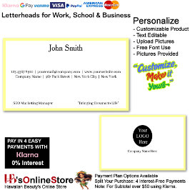 3 Modern Yellow Logo Promote Company Brand Name  Visitekaartje