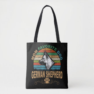 3 Moeder Favoriete Hond Duitse Herder Tote Bag