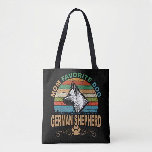 3 Moeder Favoriete Hond Duitse Herder Tote Bag (Voorkant)