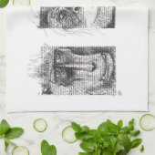 3 Monkey apen Jaar Zodiac Kitchen Towel Theedoek (Gevouwen)